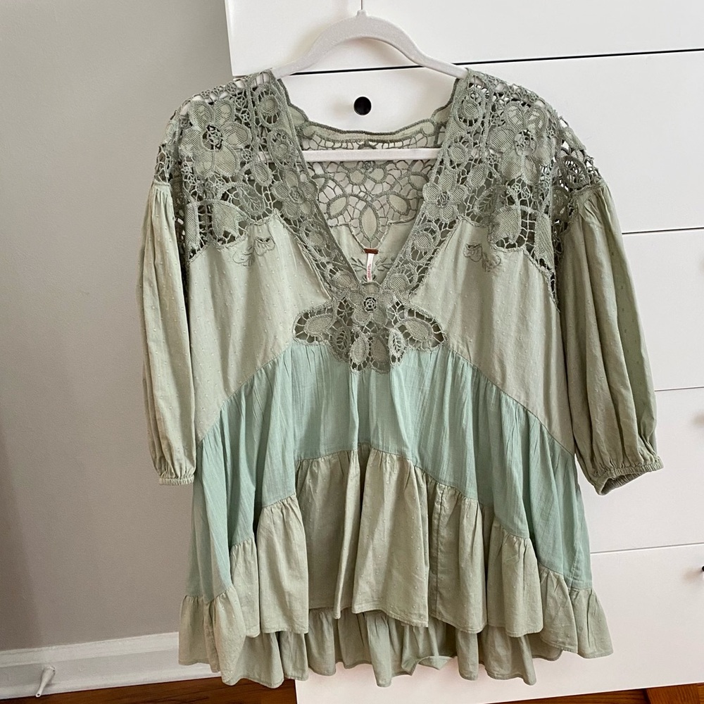 Free People Eyelet Blouse